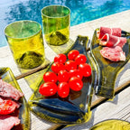 Planche apéro en verre upcyclé Soleil – Fabriquée en France - Décoration intérieure | DECOLUCCE
