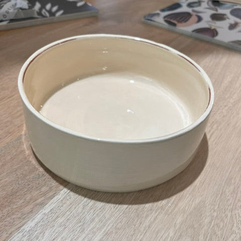 Plat Blanc en céramique artisanale -Decolucce 