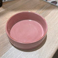 Plat en céramique Rose  artisanale fabrication Francaise -Decolucce 