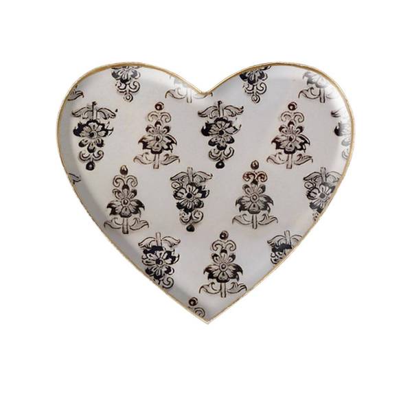 Plateau métal cœur