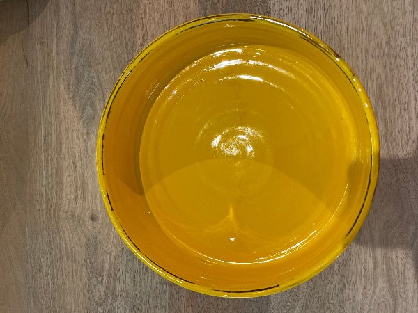 Plat en Céramique Artisanal JAUNE - Fabrication Française - Décoration intérieure | DECOLUCCE
