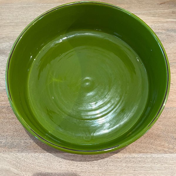 Plat en Céramique Artisanal VERT - Fabrication Française - Décoration intérieure | DECOLUCCE