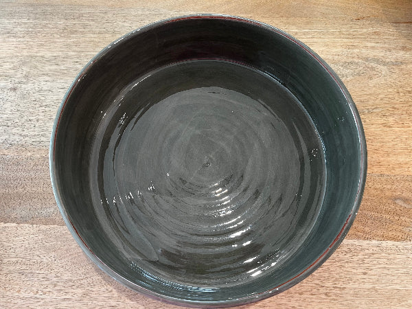 SALADIER EN CERAMIQUE GRIS 