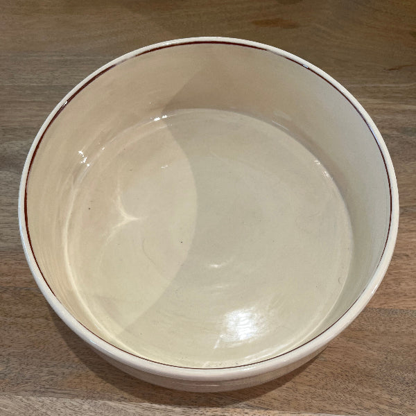 SALADIER MOYEN BLANC EN CERAMIQUE 