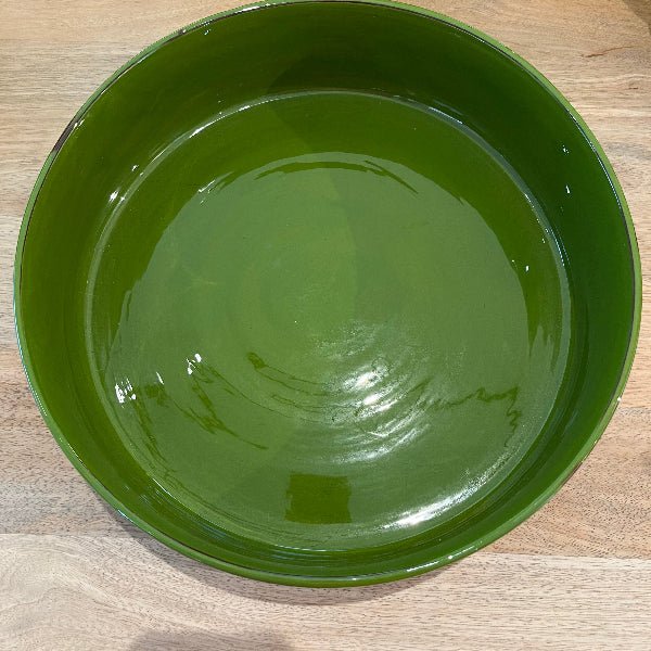 Plat en Céramique Artisanal VERT - Fabrication Française - Décoration intérieure | DECOLUCCE