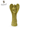 L’Ange – Sculpture en Faïence Artisanale Vert Anis | Faïences Louis Sicard - Décoration intérieure | DECOLUCCE