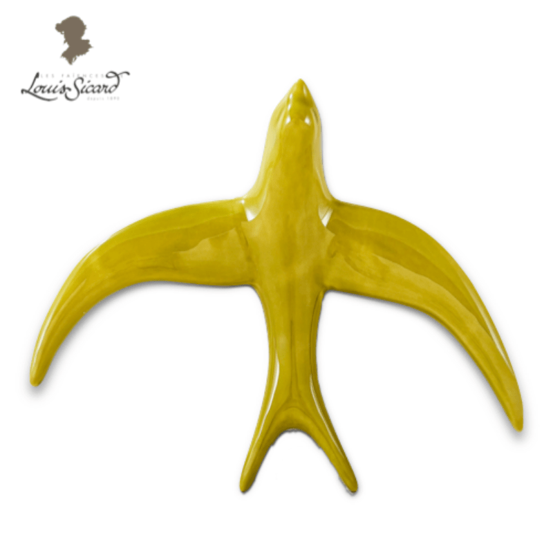Martinelle – Sculpture en Faïence Vert Anis | Louis Sicard - Décoration intérieure | DECOLUCCE
