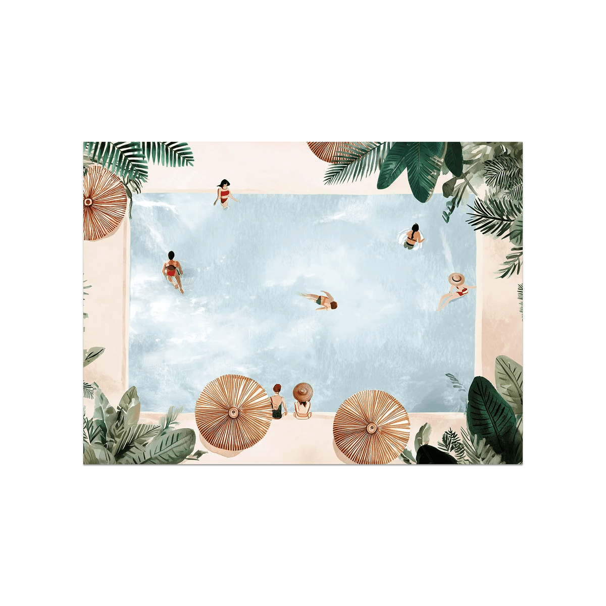 Set de table vinyle Swimming Pool - Décoration intérieure | DECOLUCCE By Hanna