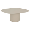 Table basse en métal beige contemporaine 