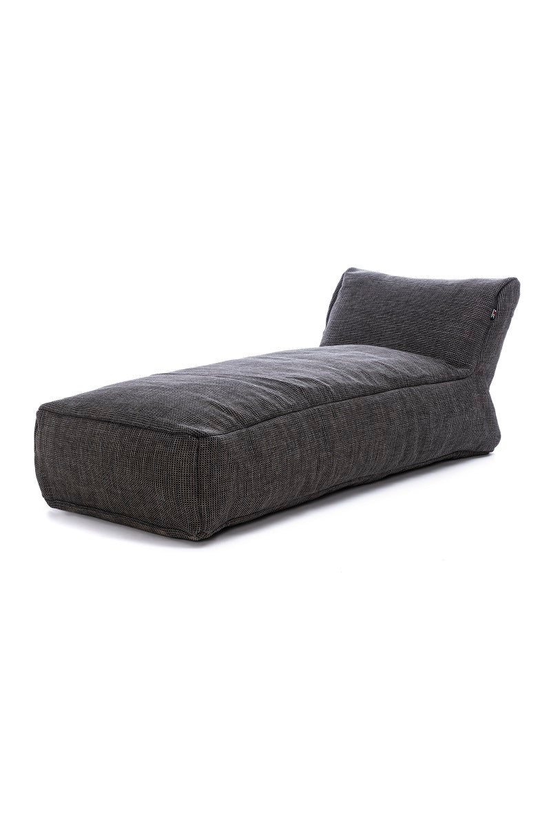 Transat extérieur design Dotty Anthracite – Chaise longue premium – Roolf Living