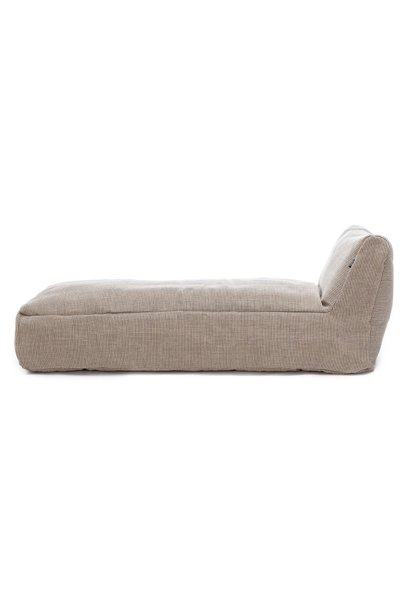 Transat extérieur design Dotty Beige – Chaise longue premium – Roolf Living