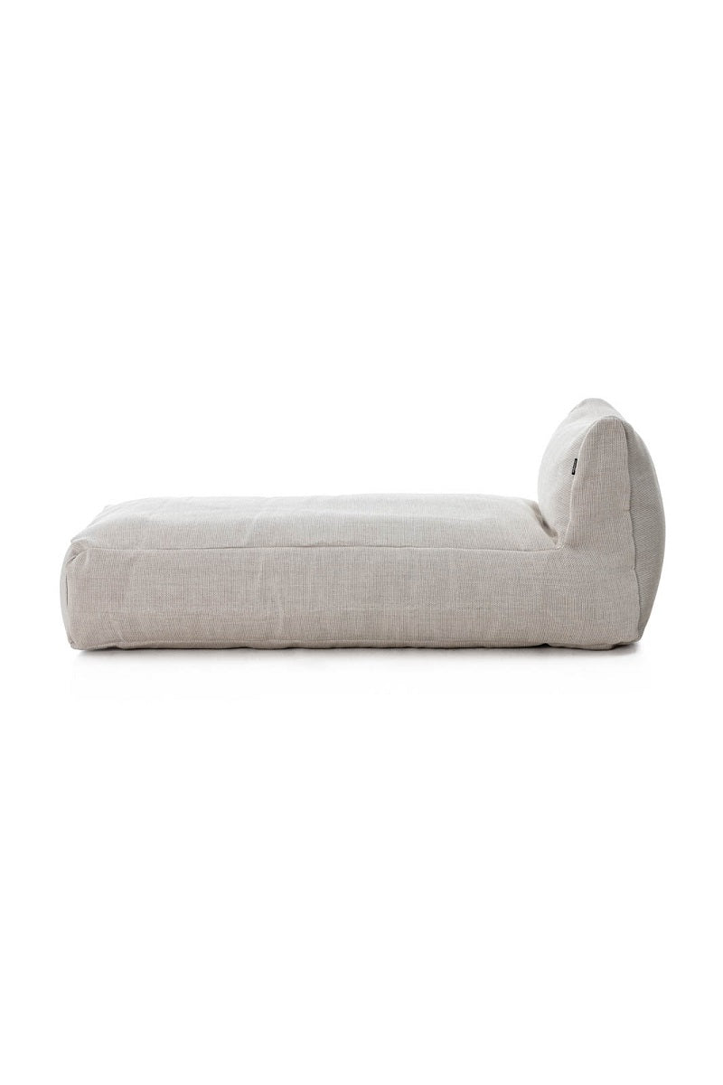 Transat extérieur design Dotty Blanc – Chaise longue premium – Roolf Living