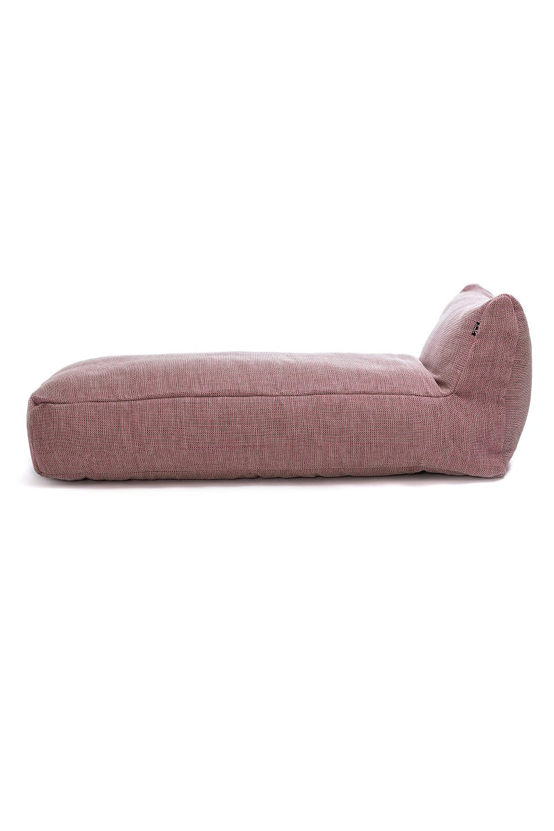 Transat extérieur design Dotty Pivoine – Chaise longue premium – Roolf Living