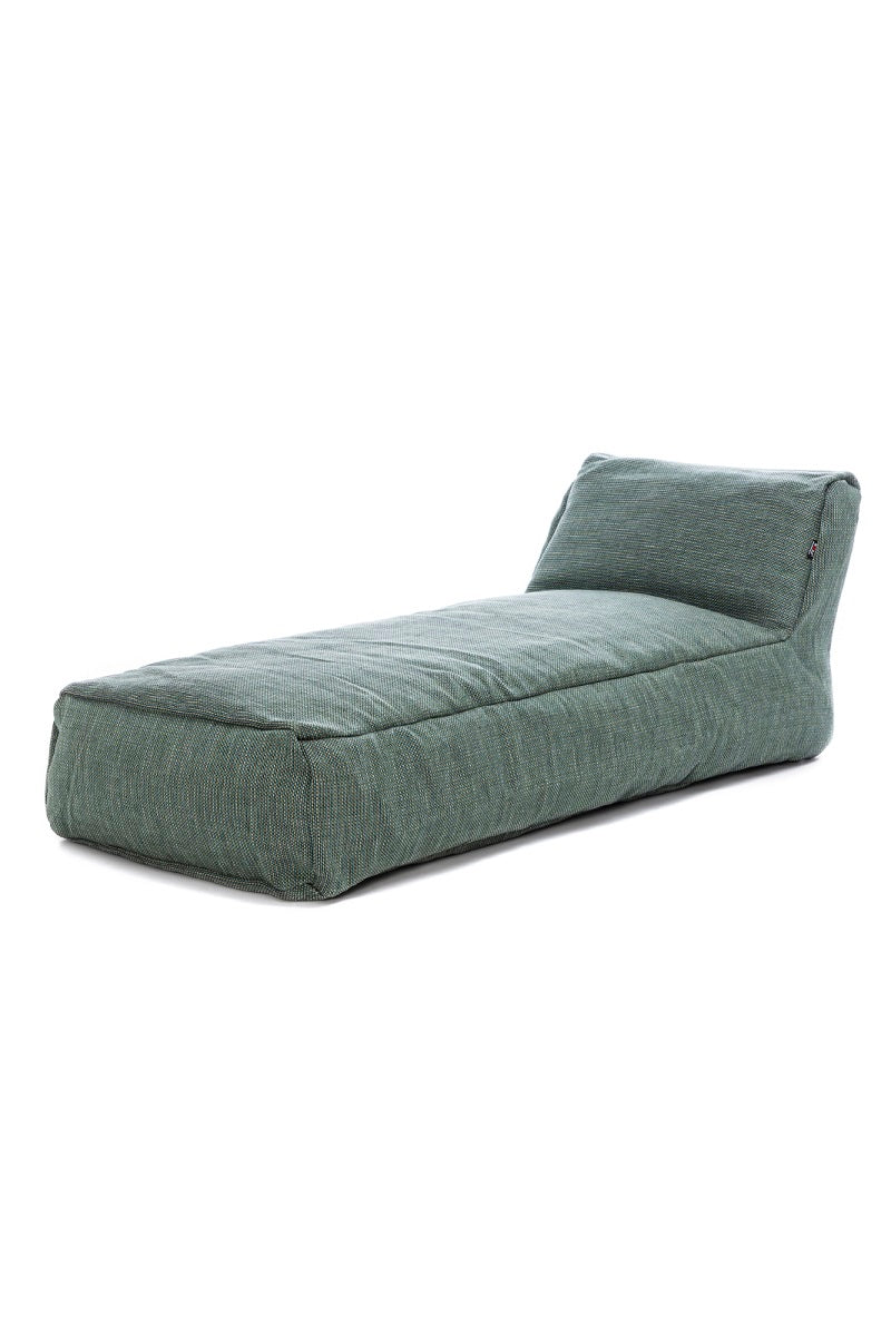 Transat extérieur design Dotty Turquoise – Chaise longue premium – Roolf Living