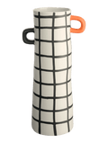 Vase en Grès Motif Carreaux - Décoration intérieure | DECOLUCCE