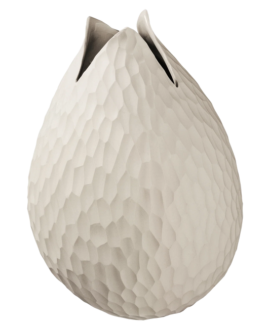 Vase en gres nature couleur sable, pour vos fleurs et votre décoration intérieure 