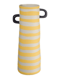 Vase Jaune Rayé en Grès - Décoration intérieure | DECOLUCCE