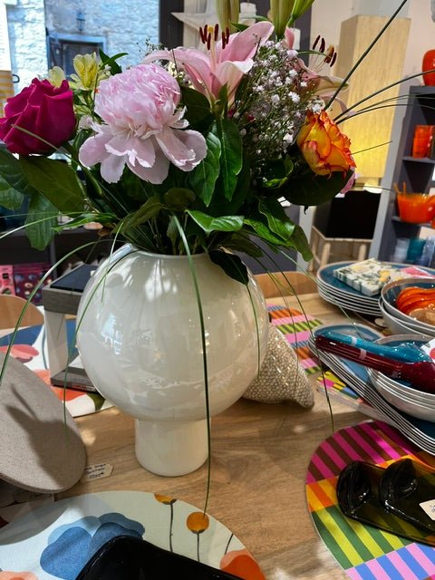 Grand Vase Rond Crème – Urban Nature - Décoration intérieure | DECOLUCCE