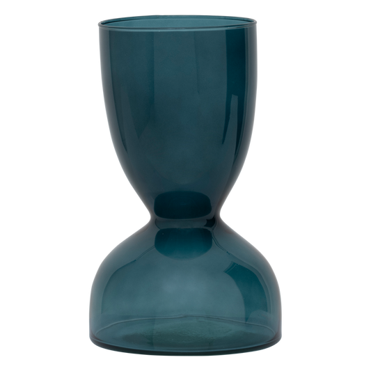 Vase en verre recyclé, vert foncé 
