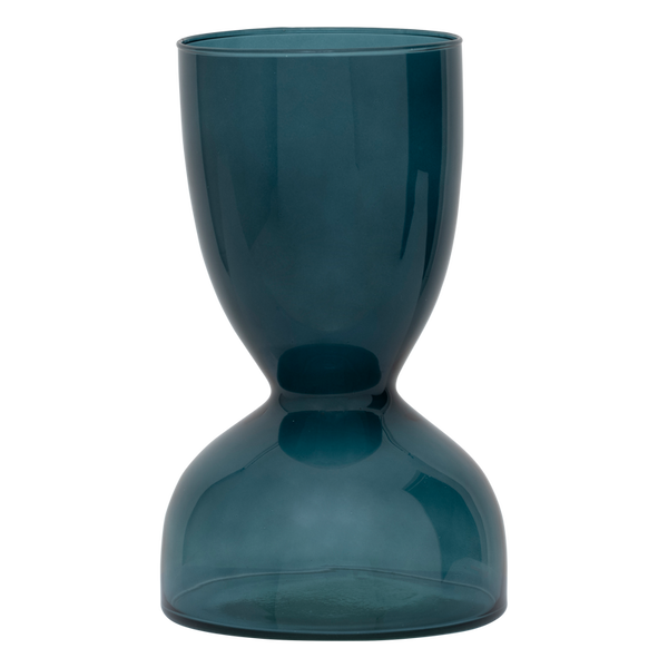 Vase en verre recyclé, vert foncé 