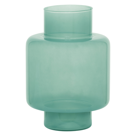 Vase en verre recyclé vert 