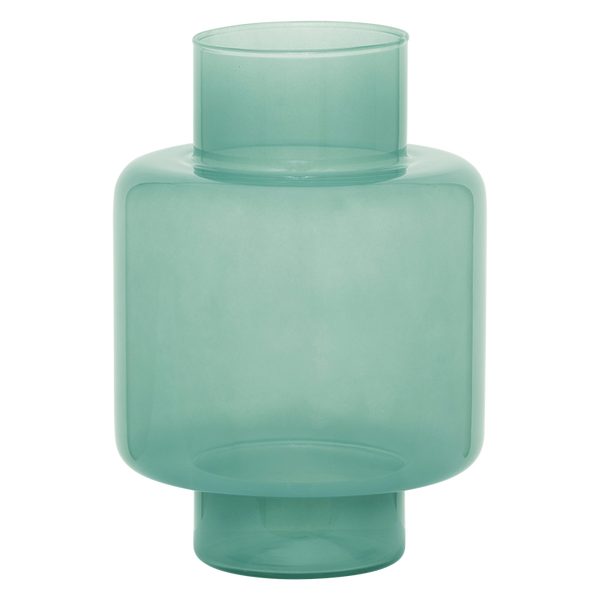 Vase en verre recyclé vert 