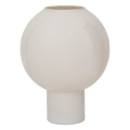 Grand Vase Rond Crème en verre recyclé - Urban Nature - Décoration intérieure | DECOLUCCE