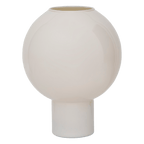 Grand Vase Rond Crème en verre recyclé - Urban Nature - Décoration intérieure | DECOLUCCE