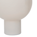 Grand Vase Rond Crème en verre recyclé - Urban Nature - Décoration intérieure | DECOLUCCE