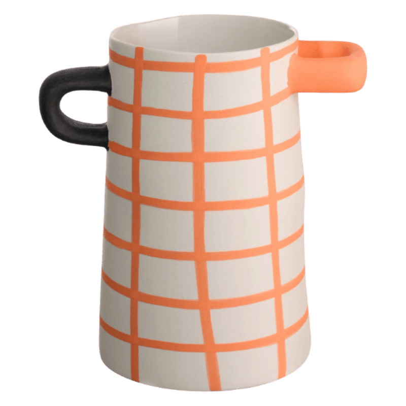 Vase Rayé Orange Petit Modèle - Décoration intérieure | DECOLUCCE