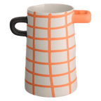 Vase Rayé Orange Petit Modèle - Décoration intérieure | DECOLUCCE