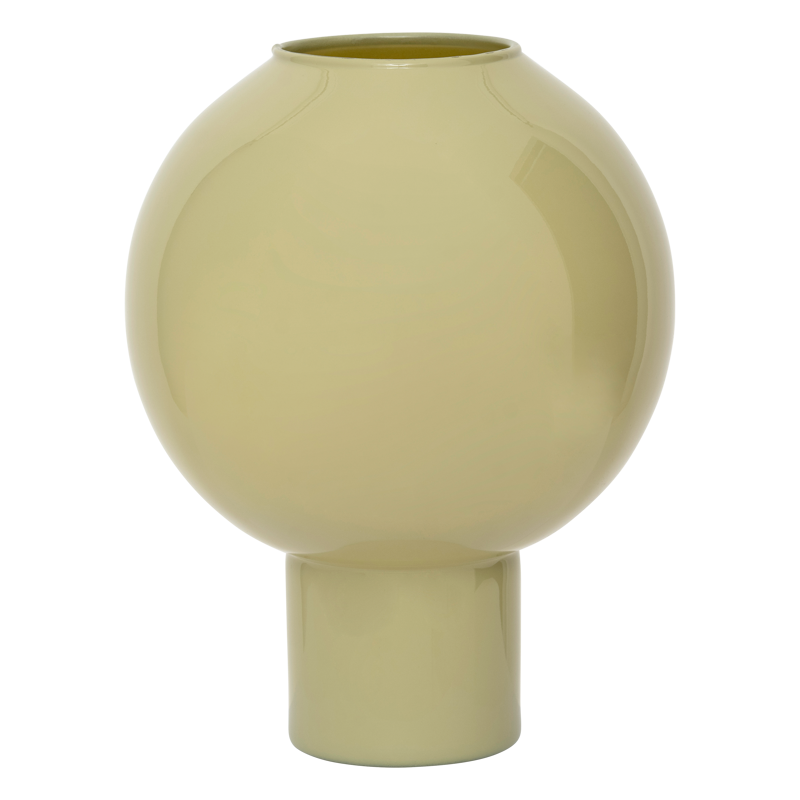 Vase vert rond - idéal pour un élément déco sur votre table 