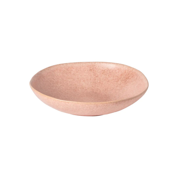 Assiette creuse en grès Rose