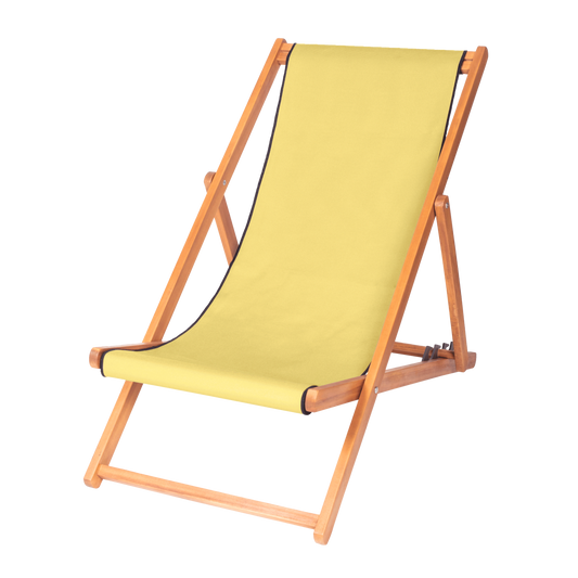 Chilienne en teck avec sa housse Paille