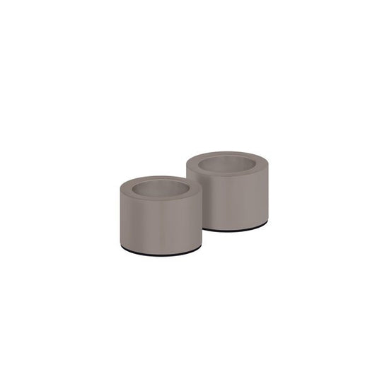 Bougeoir couleur grès (lot de 2) Uyuni