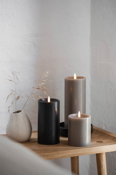 bougie led ronde sandstone 