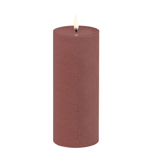 Bougie LED PILIER Grande terracotta UYUNI - Décoration intérieure | DECOLUCCE