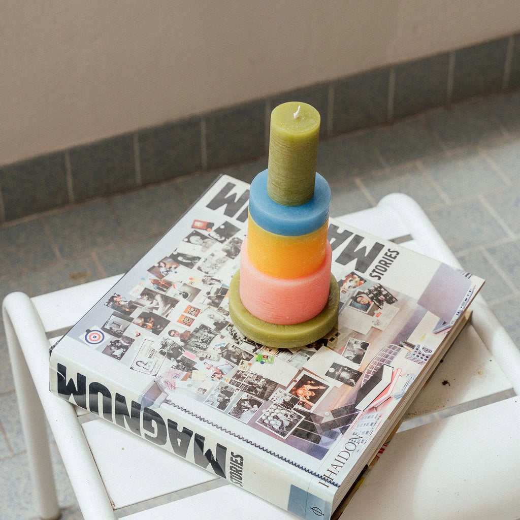 Bougie modulable Rose et jaune - Décoration intérieure | DECOLUCCE