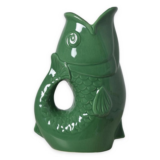 carafe vase poisson vert 