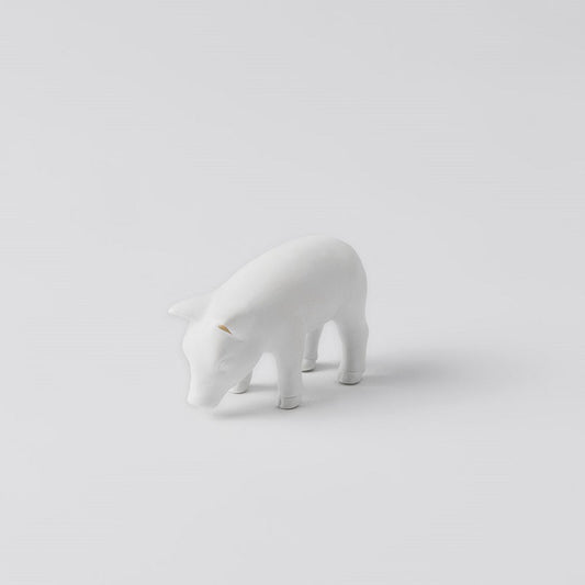 Cochon en porcelaine, figurine décorative pour intérieur élégant
