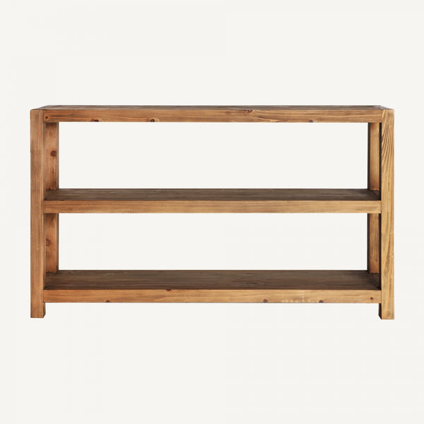 console en bois recycle 