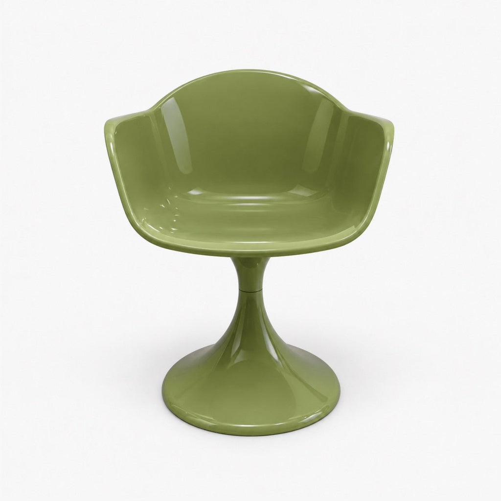 Fauteuil Tulipe – chaise pied tulipe Olive - Décoration intérieure | DECOLUCCE By Hanna