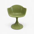 Fauteuil Tulipe – chaise pied tulipe Olive - Décoration intérieure | DECOLUCCE By Hanna