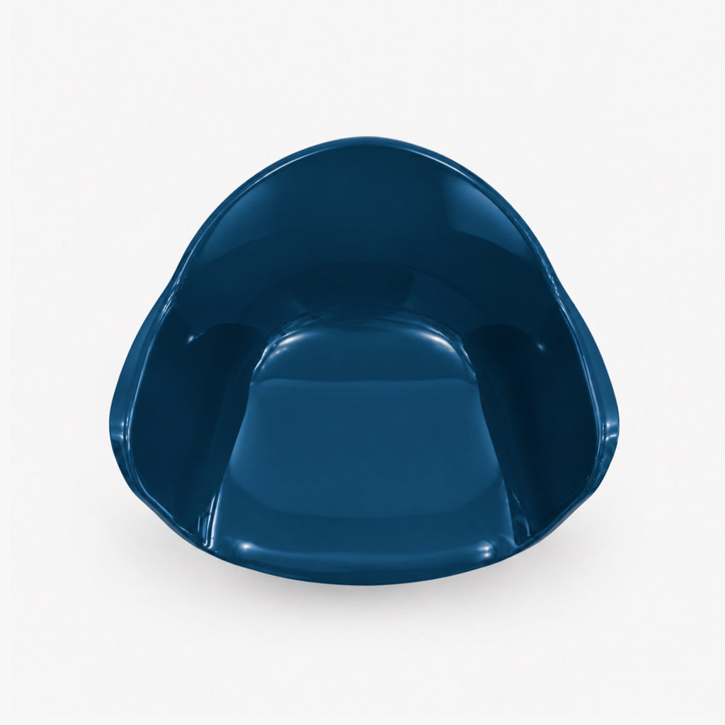 Chaise pied tulipe bleue brillante, Fauteuil Tulipe Decolucce Porto-Vecchio – photo 3