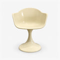Fauteuil Tulipe – chaise pied tulipe IVOIRE