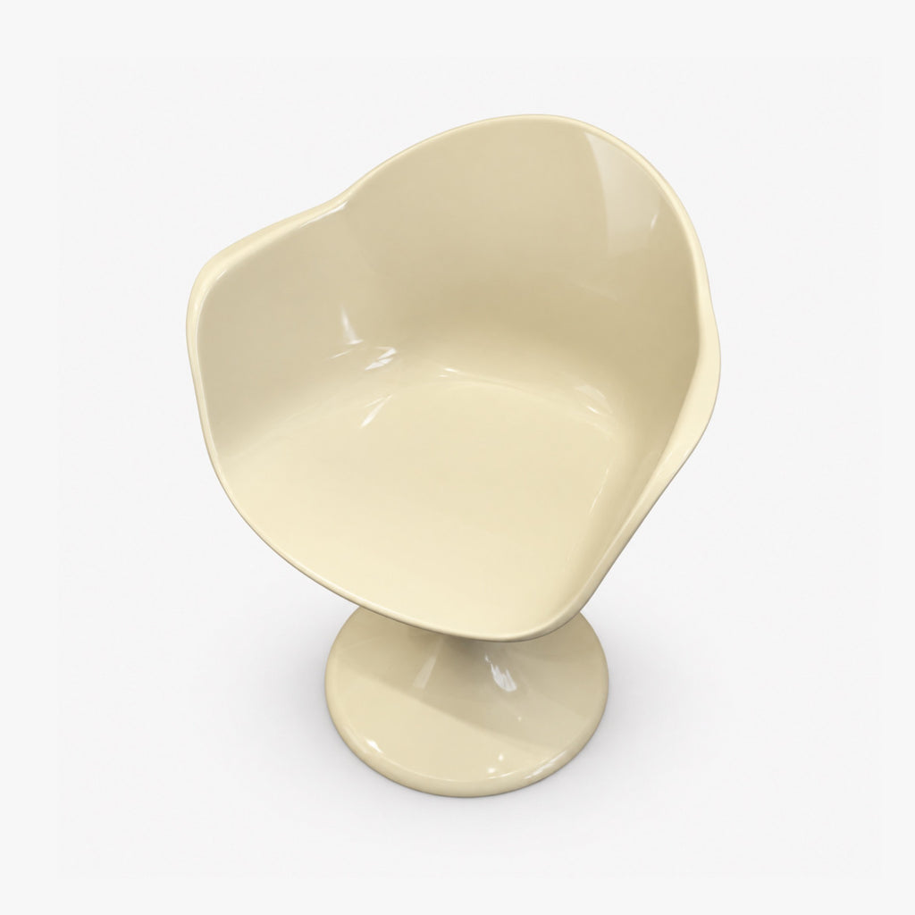 Fauteuil Tulipe – chaise pied tulipe IVOIRE