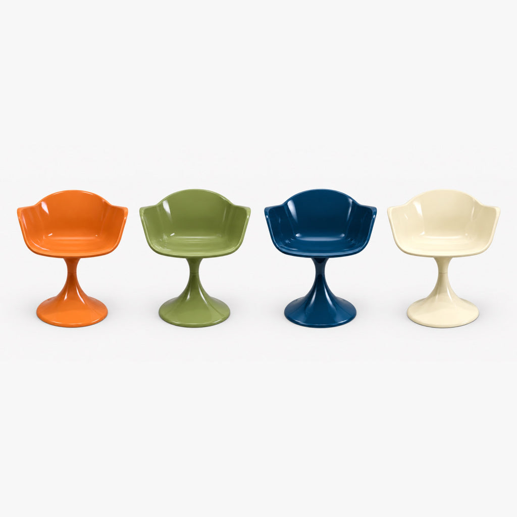 Fauteuil Tulipe – chaise pied tulipe IVOIRE