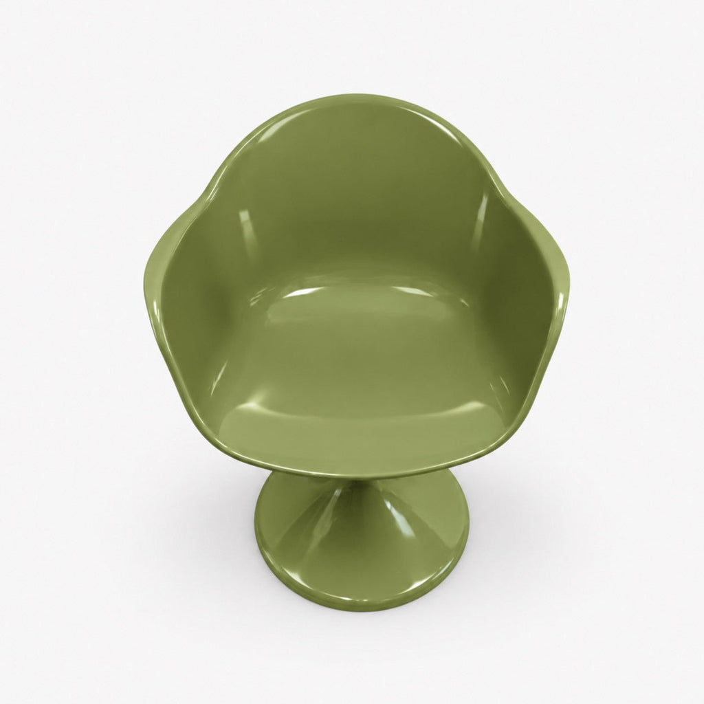 Fauteuil Tulipe – chaise pied tulipe Olive - Décoration intérieure | DECOLUCCE By Hanna