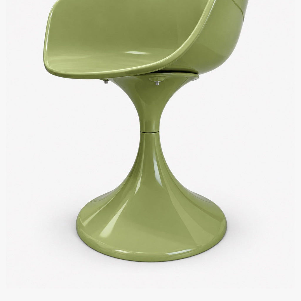 Fauteuil Tulipe – chaise pied tulipe Olive - Décoration intérieure | DECOLUCCE By Hanna