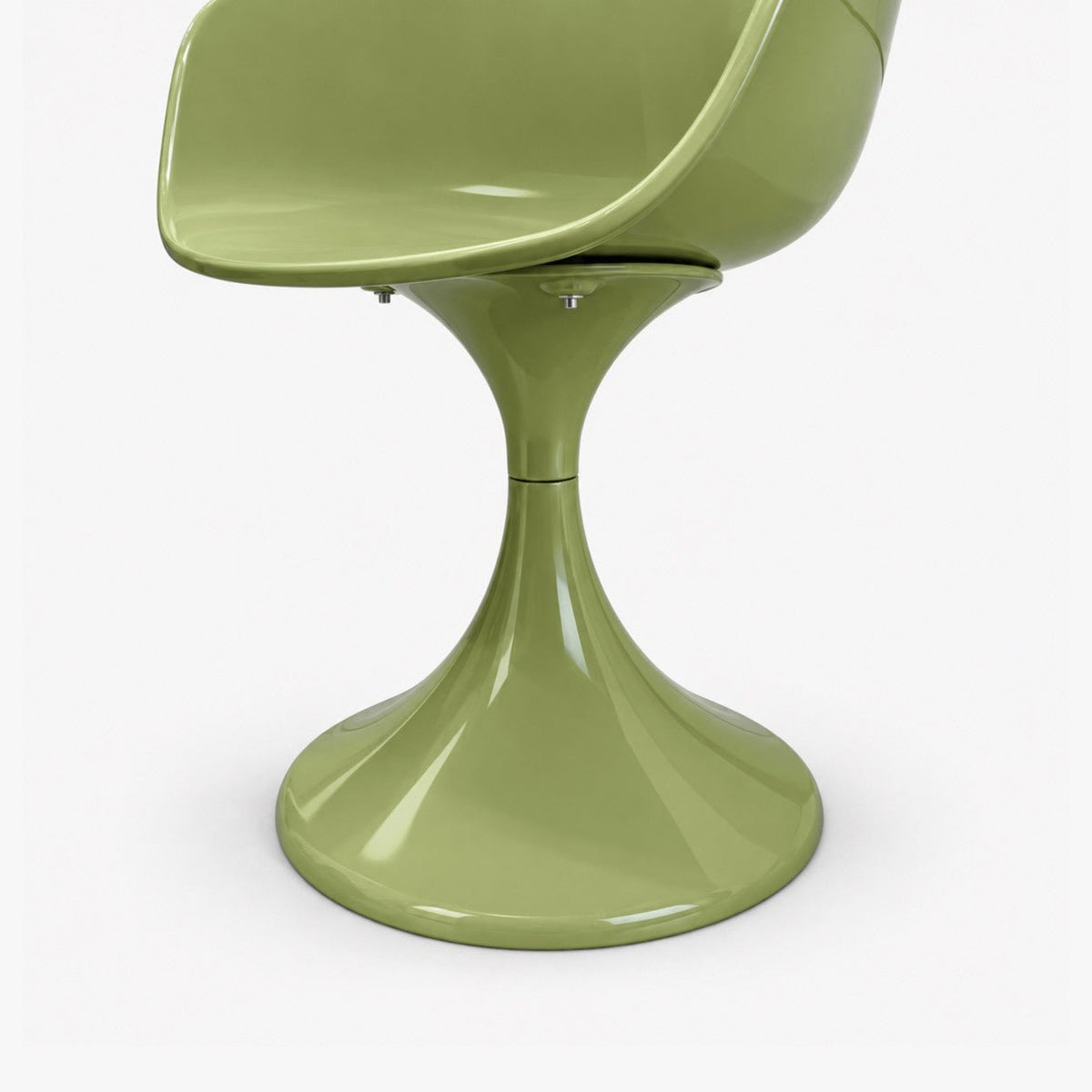 Fauteuil Tulipe – chaise pied tulipe Olive - Décoration intérieure | DECOLUCCE By Hanna